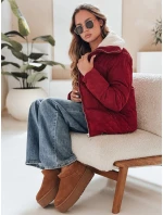 Dámská manšestrová bunda TRENDYGLAM vínová FashionStreet TY4942