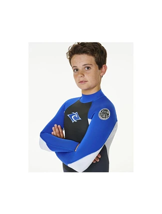 Surfovací neopren RIP CURL Kids Omega 4/3 Gb, modro-modrý Surfovací neopren RIP CURL Kids Omega 4/3 Gb, modro-modrý