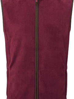 Premier PR 803 Pánská fleecová vesta "Artisan" 39.0803 burgundy/brown
