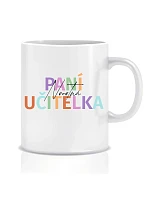 Personalizovaný klasický bílý keramický hrníček 300 ml pro paní učitelku/pana učitele