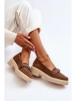 Dámské semišové mokasíny Zazoo 3429/W hnědé - Zazoo Dámské semišové mokasíny Zazoo 3429/W hnědé - Zazoo