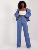 Dámské kalhoty LK SP 509579.22 Modrá jeans - Lakerta Dámské kalhoty LK SP 509579.22 Modrá jeans - Lakerta