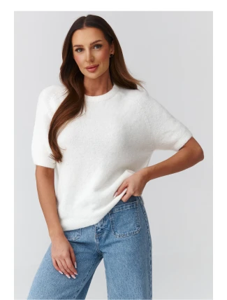 Svetr s krátkým rukávem  model 224082 Makadamia