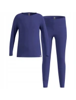 Termoaktivní prádlo - Odlo Set dlouhý MERINO 200 velikost 140cm Modrá