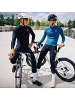 Rockbros YDCK012-1 dlouhé fleecové cyklistické kalhoty se šlemi Velikost M - černé