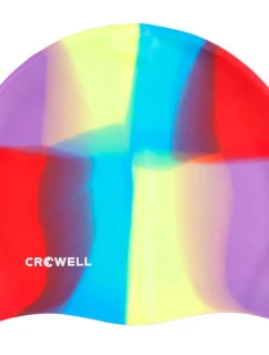 Silikonová plavecká čepice Crowell Multi-Flame-10