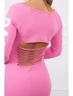 Otrhané světle růžové šaty