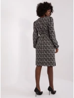 Šaty LK SK 509474 2.55P šedá černá Šaty LK SK 509474 2.55P šedá černá