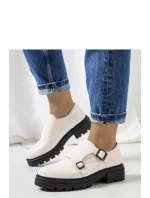 Dámské polobotky 210007BE-LA Ecru s černou - La.Fi Laura Dámské polobotky 210007BE-LA Ecru s černou - La.Fi Laura