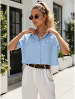 Dámská košile GRITAN modrá FashionStreet DY0430 Dámská košile GRITAN modrá FashionStreet DY0430