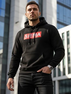 SIEMA pánská mikina s kapucí černá FashionStreet NX0031B