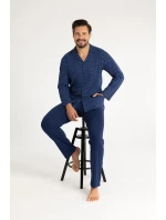 Pyžamo Regina 486 dlouhé/r M-XL Z25/26 pánské rozepínací