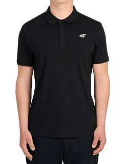 Pánské polo tričko 4F M0770, tmavě černé, 4FWMM00TPTSM0770, 20S, pánské