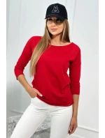 Halenka ležérní červená