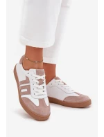 Dámské Kožené Tenisky Vinceza 79557 Bílá-Bežová
