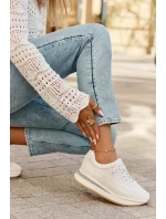 Dámské tenisky na platformě Big Star – bílé