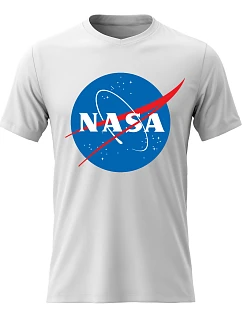 Pánské bavlněné tričko s potiskem - NASA - bílé