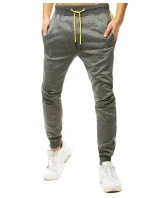 Pánské tmavě šedé tepláky FashionStreet UX2779