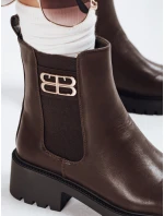 FashionStreet hnědé dámské boty ZY1105