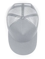 Beechfield B 642 5 panelová Snapback kšiltovka "Microknit Trucker" 53.0642 light grey