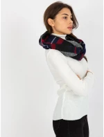 Tunelová šála AT KM 1402.20 tmavě modrá červená