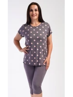 Dámské pyžamo kapri Puntík Dámské pyžamo kapri Puntík