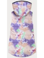 Oranžovo-fialová barevná dámská vesta (1748)