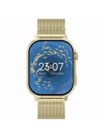 Chytré hodinky Gravity GT15-7 Růžový silikonový řemínek + zlatý náramek Chytré hodinky Gravity GT15-7 Růžový silikonový řemínek + zlatý náramek