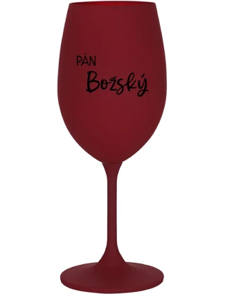 PÁN BOŽSKÝ - bordovy pohár na víno 350 ml PÁN BOŽSKÝ - bordovy pohár na víno 350 ml