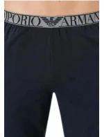 Pánské pyžamo 111789 2F720 12149 šedá/tm.modrá - Emporio Armani