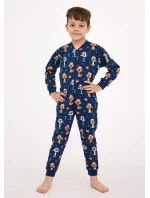 Cornette Dětská chlapecká kombinéza 185/180 Dog 2 l/r Vánoce 86-128