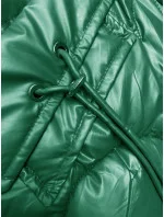 Zelená vypasovaná vesta s kapucí (B8172-82) Zelená vypasovaná vesta s kapucí (B8172-82)