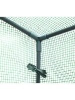 SKLENĚNÁ SKŘÍŇ PRO ZAHRADNÍ TOMATOPY 200x77x168-150CM PE ZELENÁ