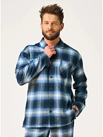 Pyžamo Key MNS 432 B26, délka/šířka 3XL–4XL, rozepínací