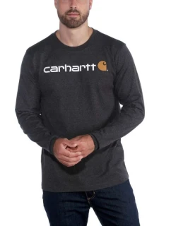 Carhartt Core Logo T-Shirt L/S mikina bez kapuce - carbon heather