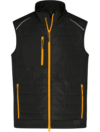Daiber JN 1822 Pánská hybridní vesta 02.1822 black/neon orange Daiber JN 1822 Pánská hybridní vesta 02.1822 black/neon orange