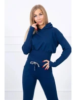 Komplet z szerokimi ściągaczami jeans Komplet z szerokimi ściągaczami jeans