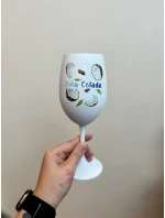 PIÑA COLADA - bílá sklenice na víno 350 ml PIÑA COLADA - bílá sklenice na víno 350 ml