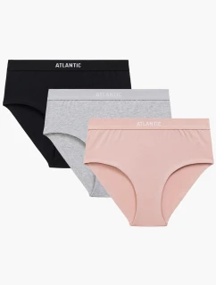 Atlantic 3CLP-009 3-pack barva:černá/růžová/šedý melír