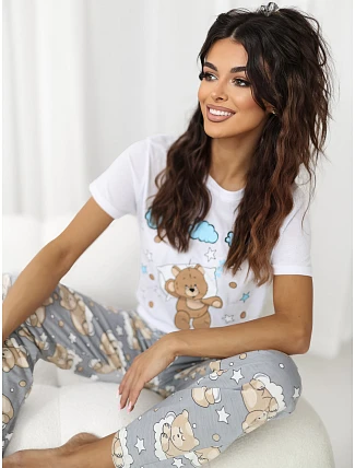 Pyžamo CLM PI 1581.09 šedé