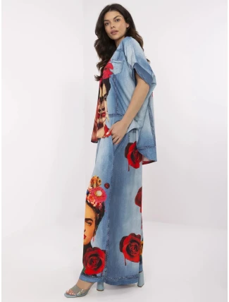 Kalhoty DHJ SP 19183 5.78 modrá