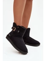 Dámské sněhule Wrangler s přezkou – černé