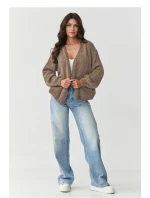 Svetr na zapínání  model 217365 Makadamia