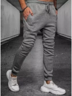 Světle šedé pánské kalhoty FashionStreet UX3890 Světle šedé pánské kalhoty FashionStreet UX3890