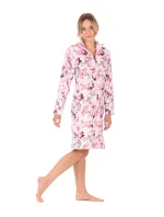 Dámský župan Toya se zipem pink - Vestis