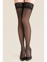 Samodržící punčochy Calze nero - GABRIELLA