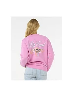 Mikina RIP CURL Hibiscus Diamond Heritage Crew, růžová