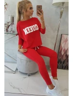 Sada s potiskem Queen červená Sada s potiskem Queen červená