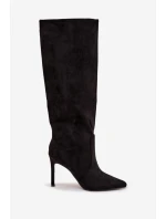 Kozačky na podpatku  model 220514 Step in style