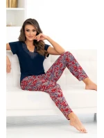 Dámské pyžamo Rita blue - Donna Dámské pyžamo Rita blue - Donna